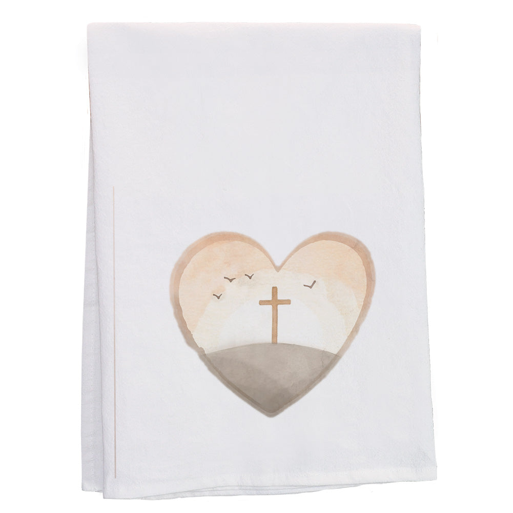 Watercolor Cross Heart