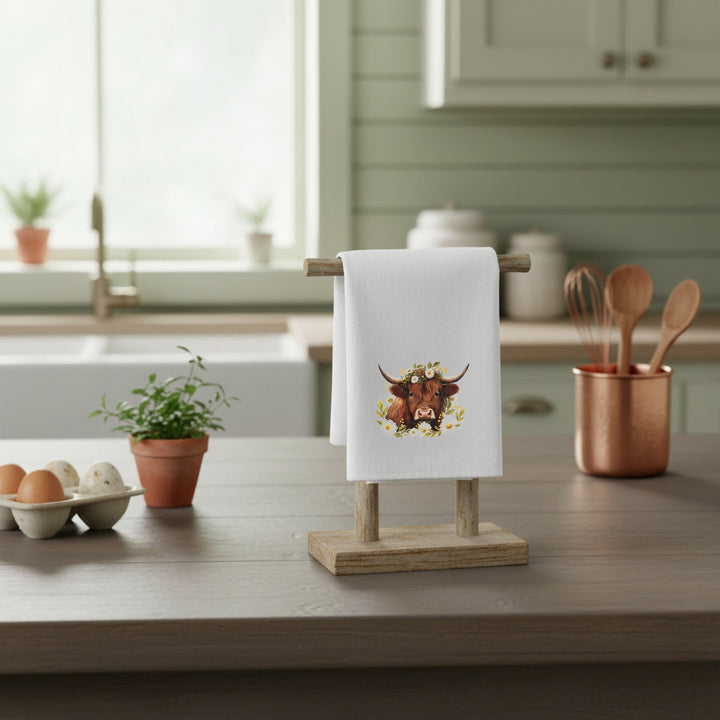 Floral Highland Cow