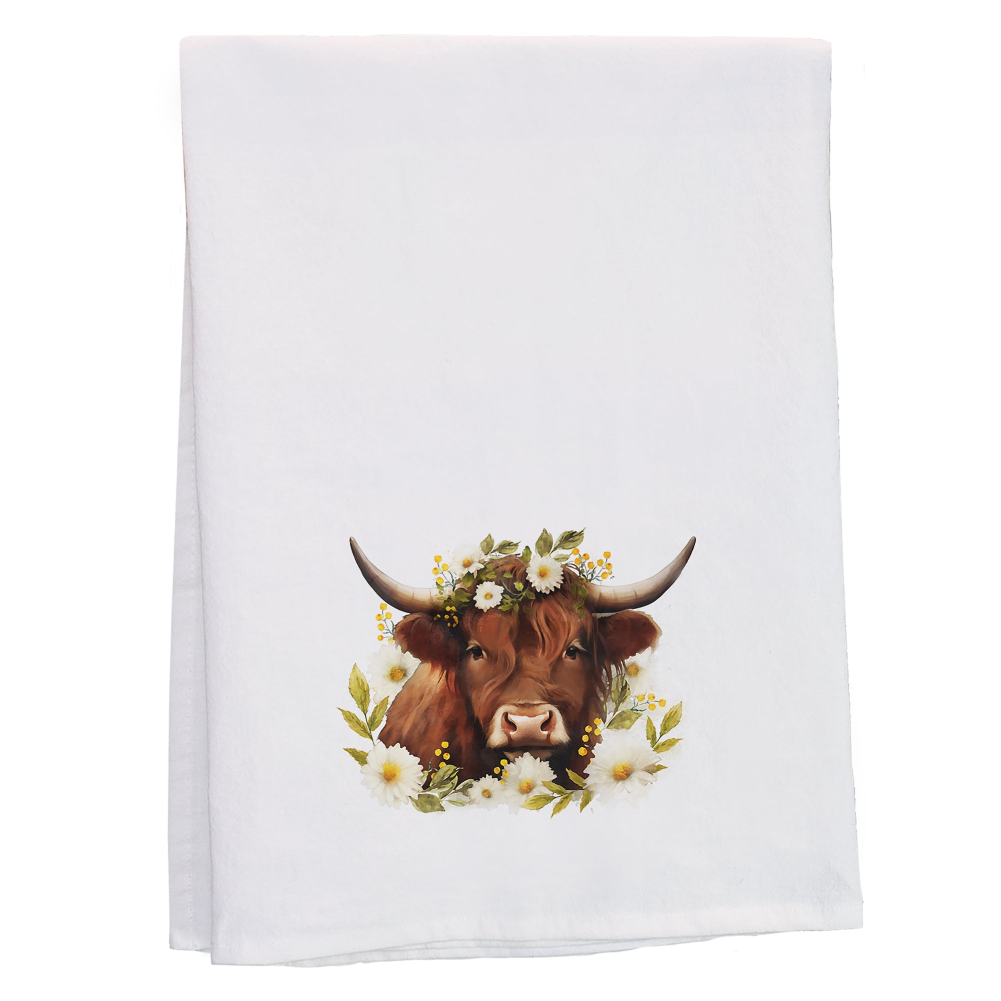 Floral Highland Cow