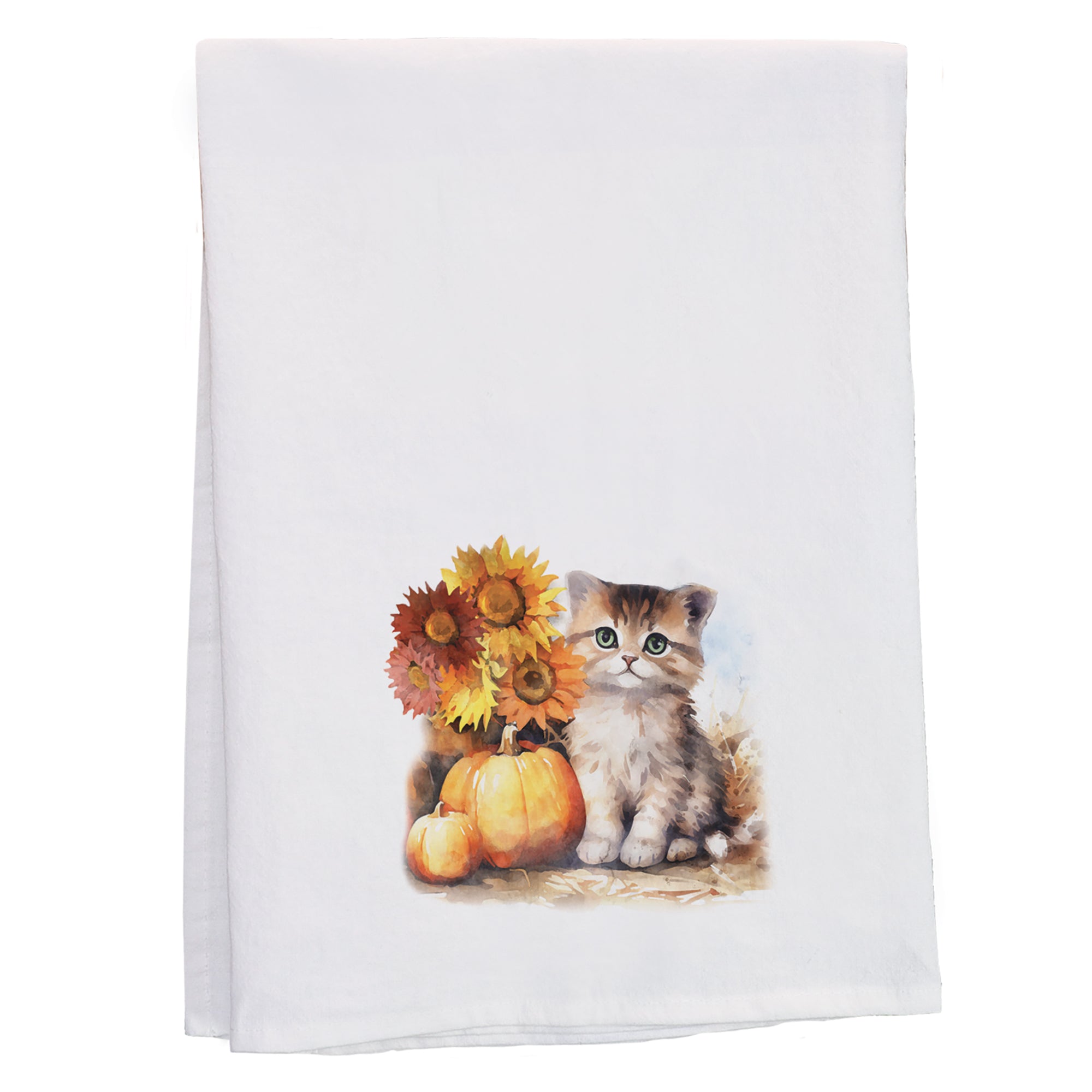 Kitten Sunflower Pumpkins