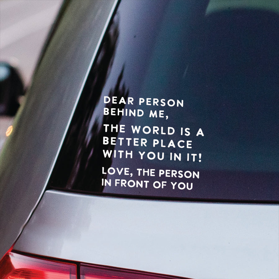 Dear Person Behind