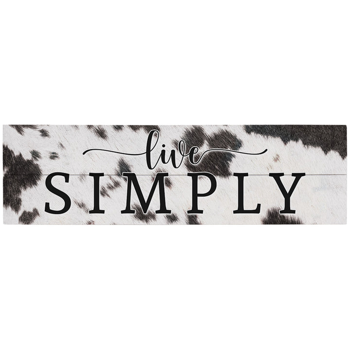 Live Simply Cow Hide