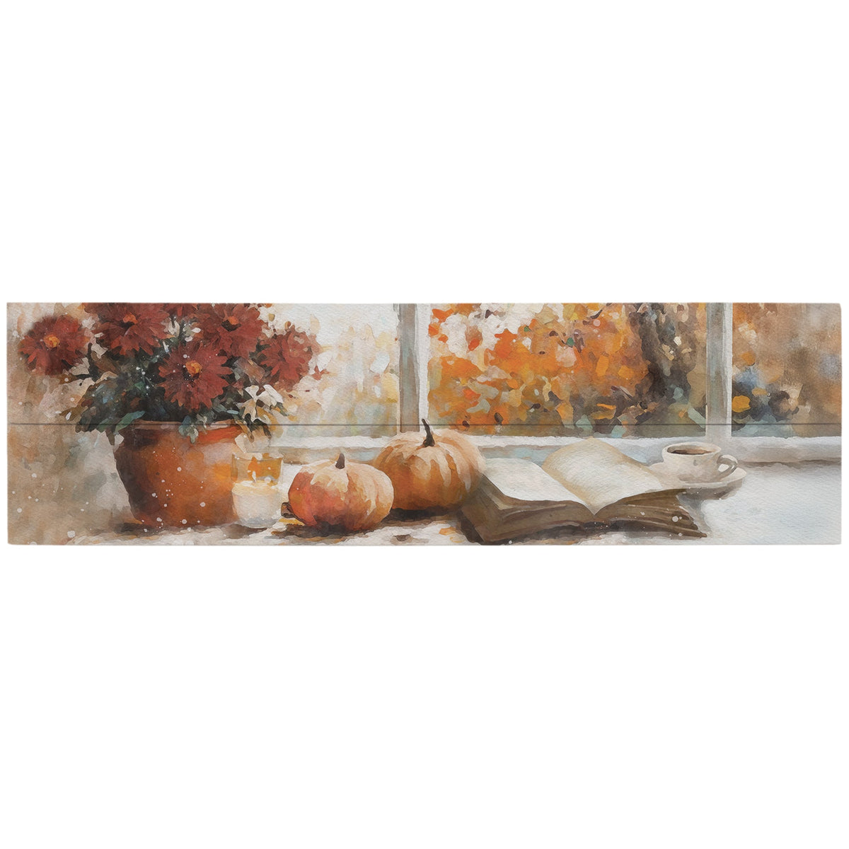 Fall Book Window Scene