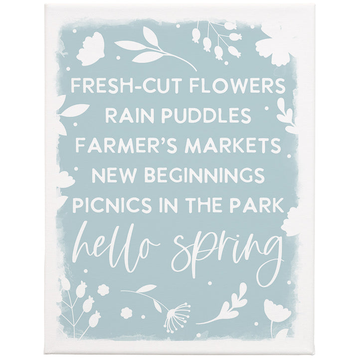 Hello Spring Blue - 13x17