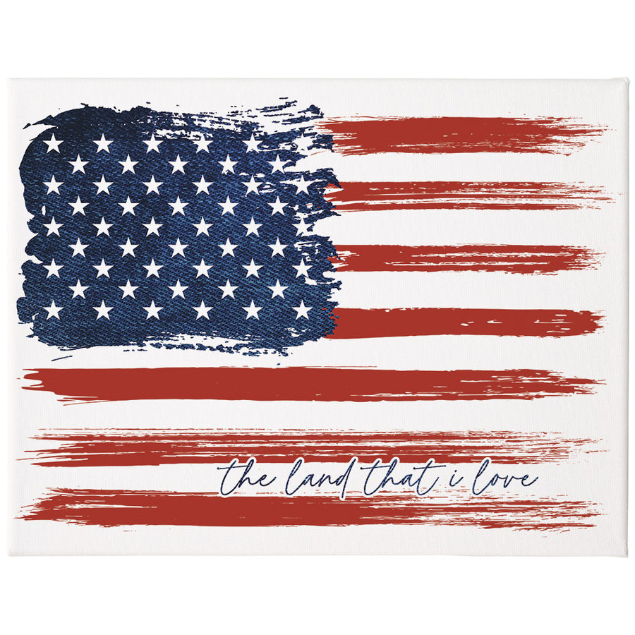 Land I Love Flag - 12x9