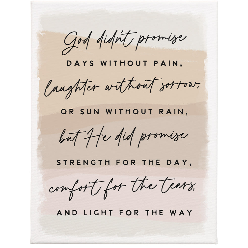 God Didn't Promise 9x12