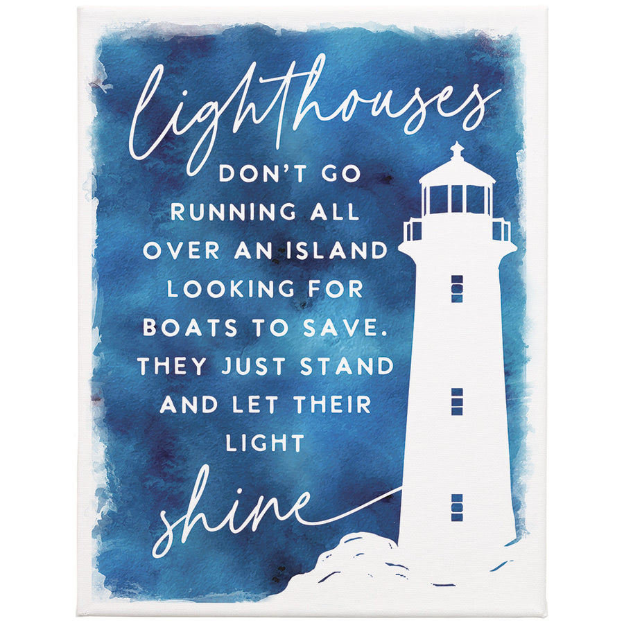 Lighthouses Shine 9x12