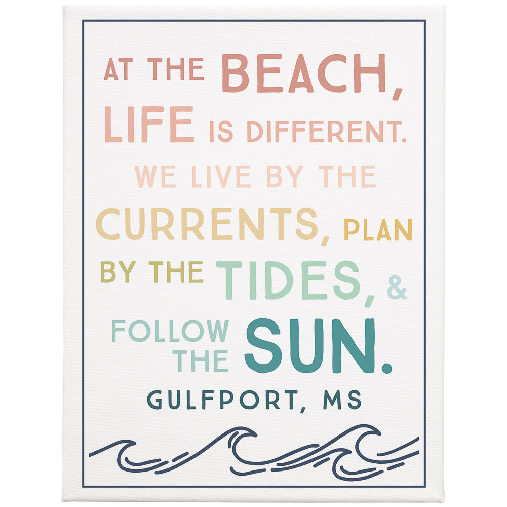 Beach Life Sun LOC 13x17