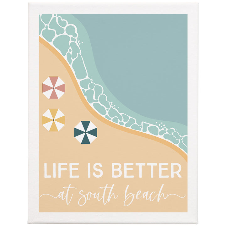 Life Better Beach LOC 13x17