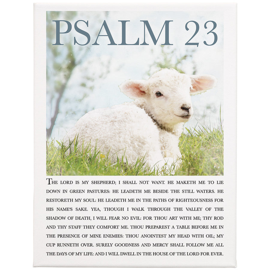 Psalm 23 Lamb 9 x 12