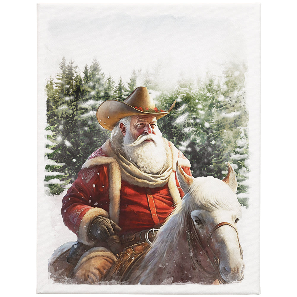 Cowboy Santa 9x12