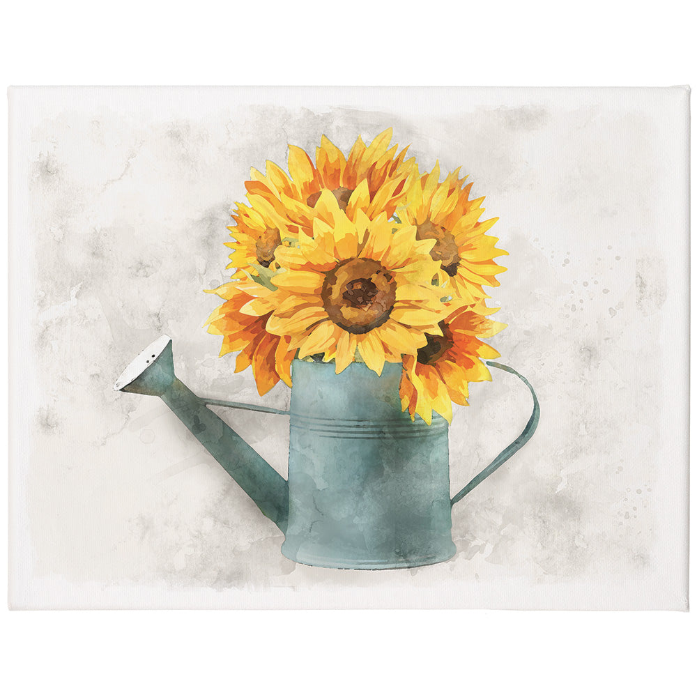 Sunflower Watering Can 12x9