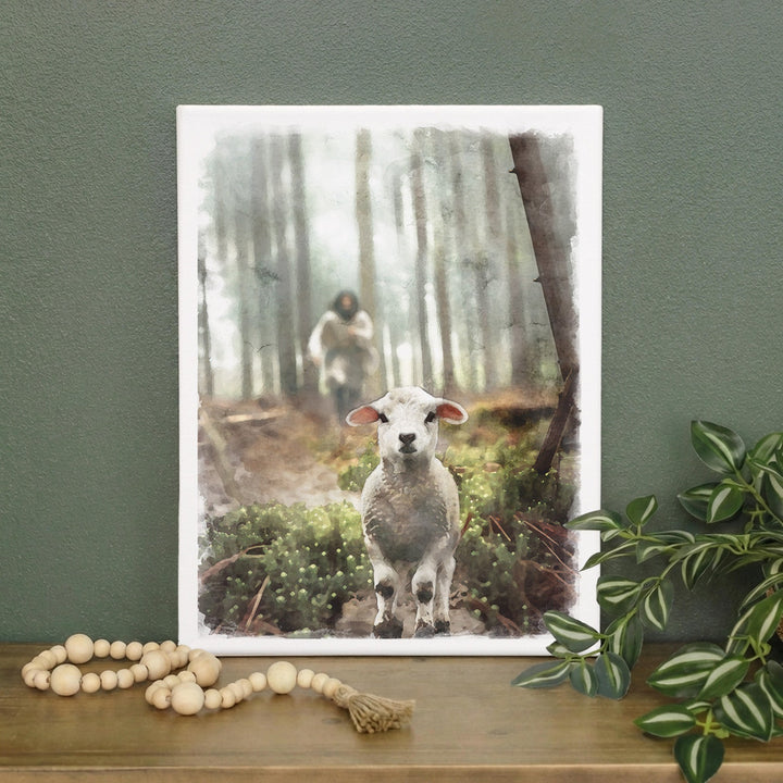 Jesus Rescuing Lamb