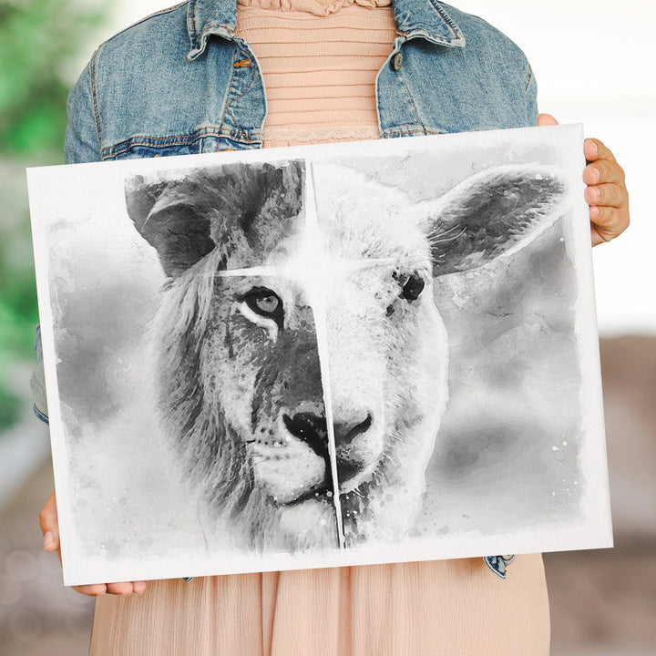 B&W Lion Lamb