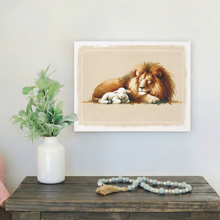 Lion Lamb Art