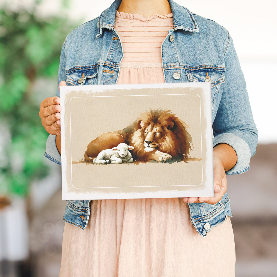 Lion Lamb Art