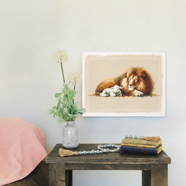 Lion Lamb Art
