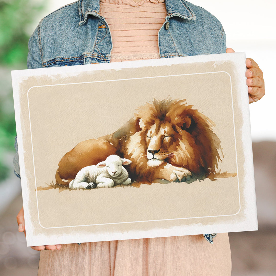 Lion Lamb Art