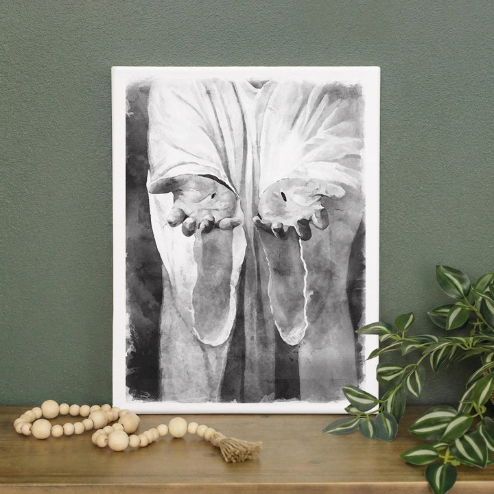 B&W Jesus Hands