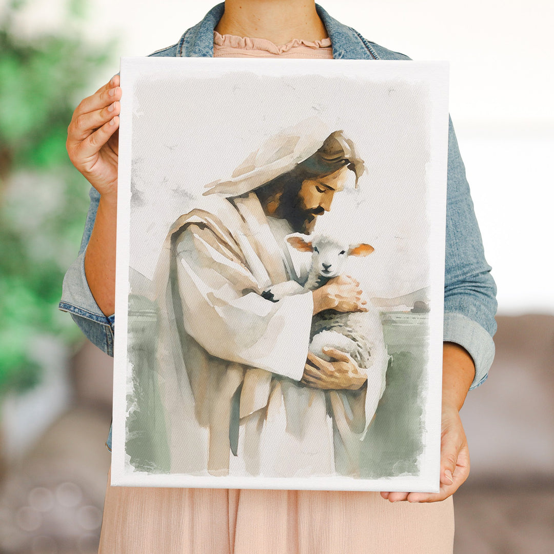 Jesus Holding Lamb