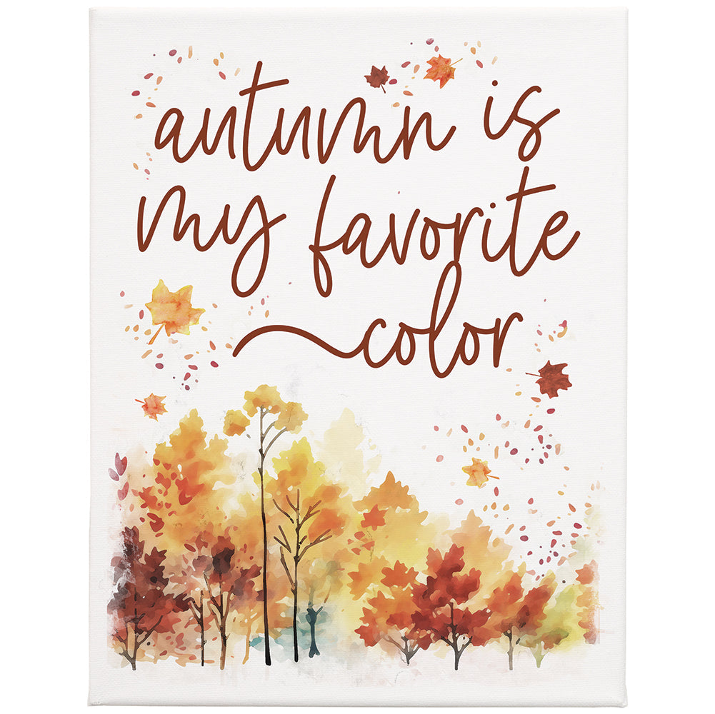 Autumn Favorite Color 9x12