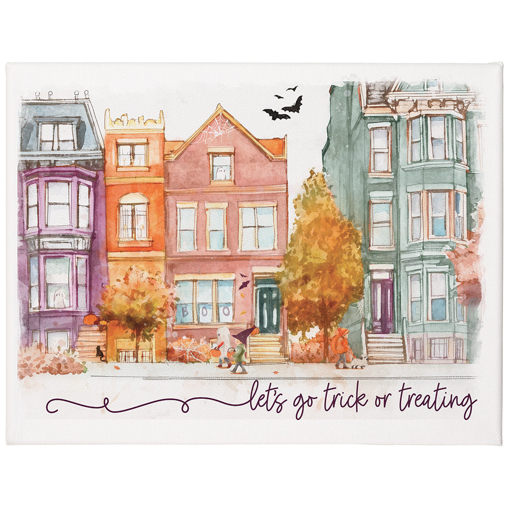 Trick Or Treating Art 12x9