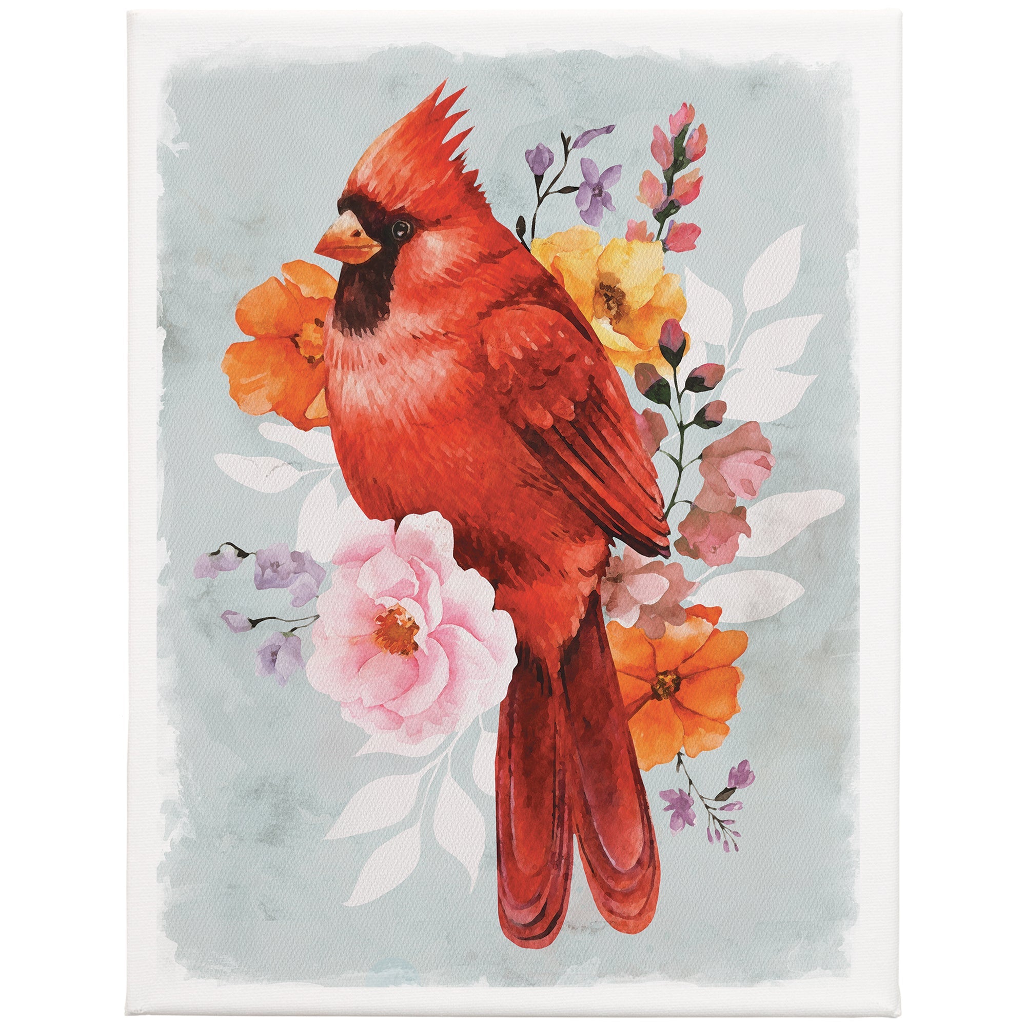 Floral Cardinal 9x12