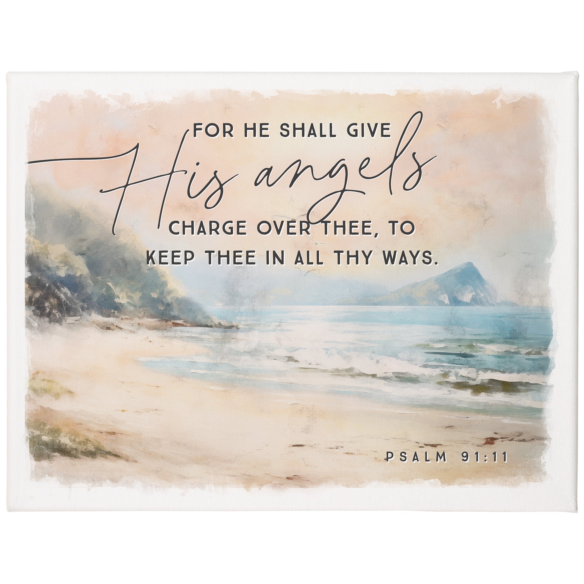 His Angels Beach 12x9