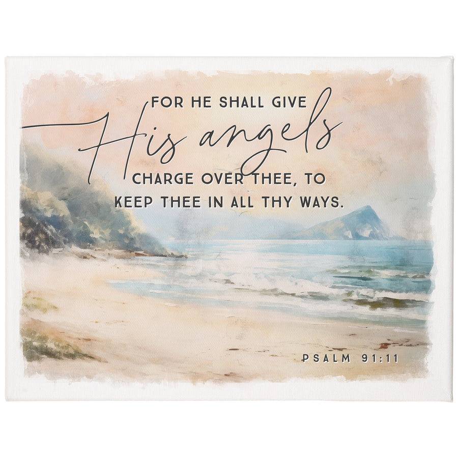 His Angels Beach 12x9