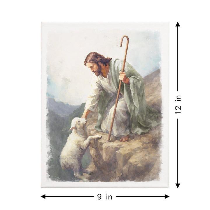 Jesus Lamb On Cliff