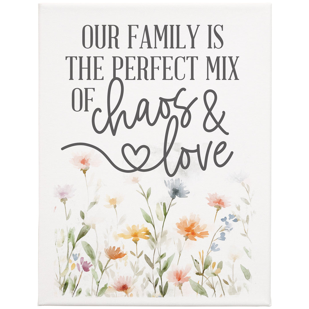 Chaos & Love Flowers 9x12