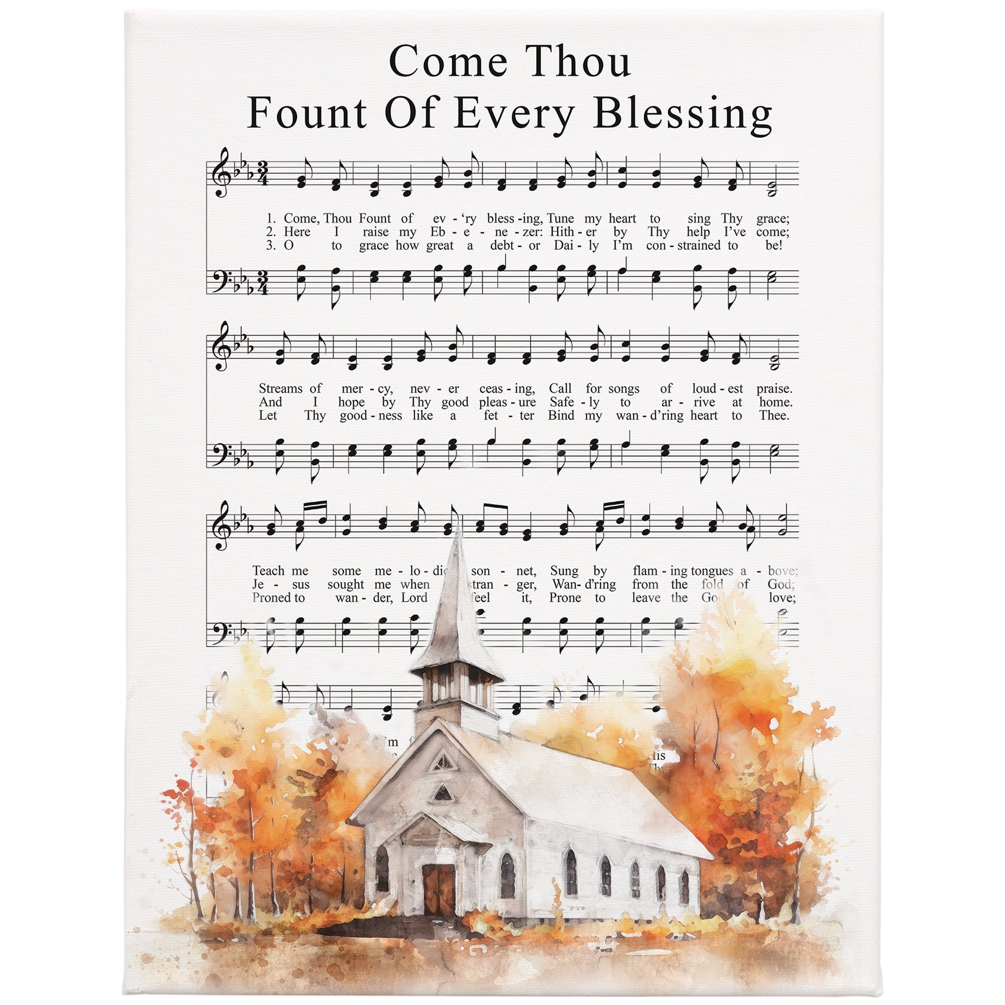 Come Thou Fount Fall 9x12