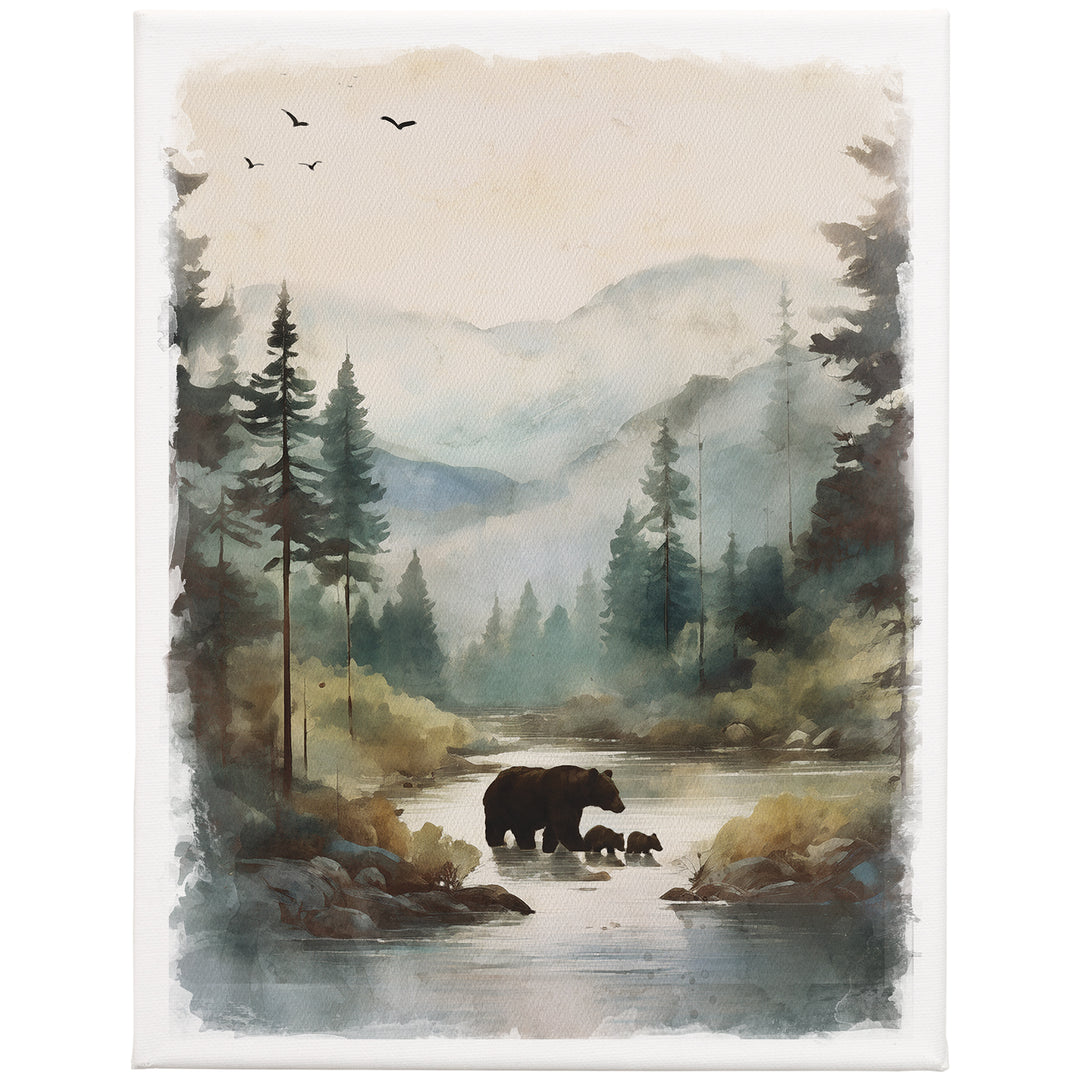 Mountain Bears Scene 9x12