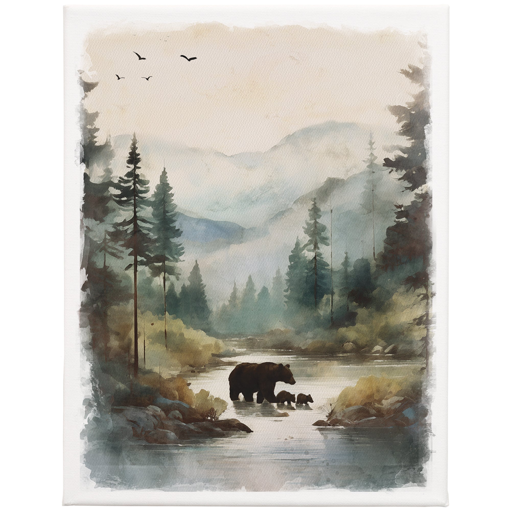 Mountain Bears Scene 13x17