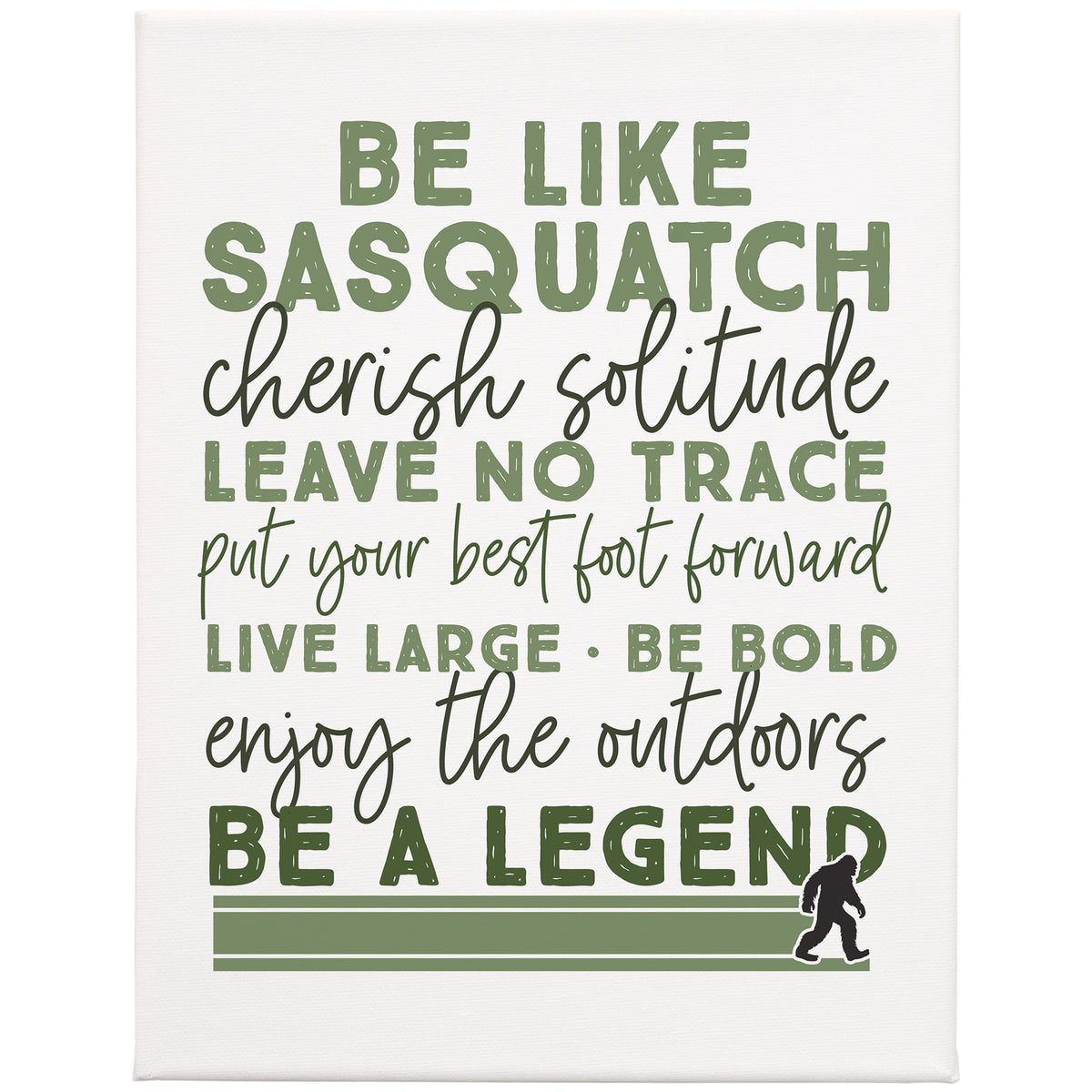 Be Like Sasquatch 13x17