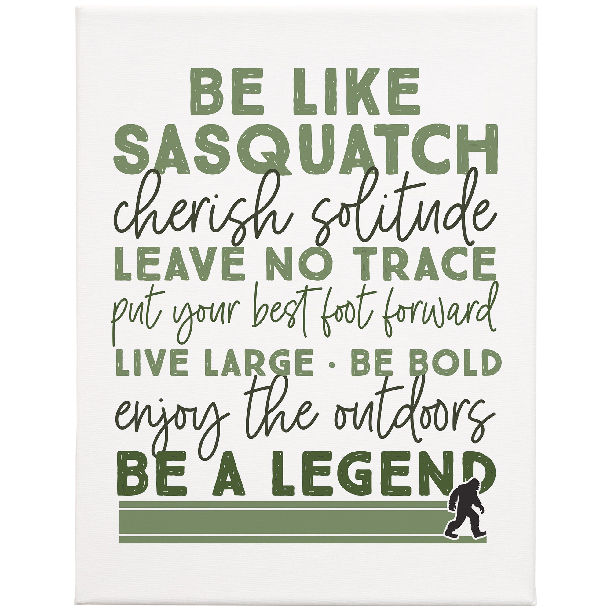 Be Like Sasquatch 13x17